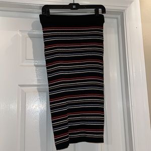 Never worn! Ann Taylor Stripe Ribbed Sweater pencil Skirt